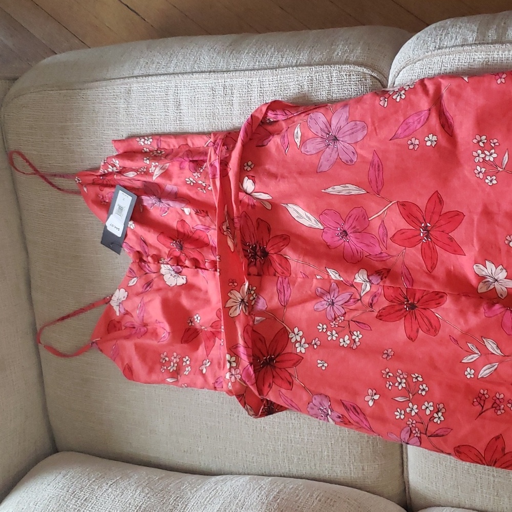 Banana Republic Jumpsuit Sz 2 New Orange/Pink